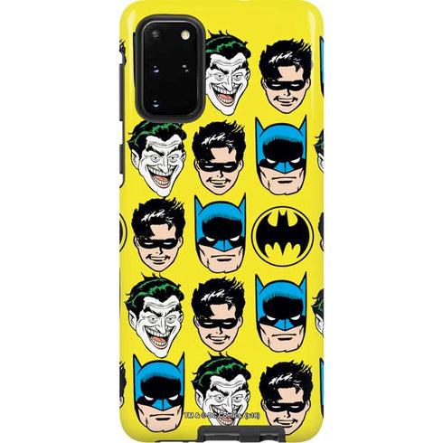 DC Comics Batman Vintage Character Pattern - Joker and Robin Galaxy S20 Plus Pro Case