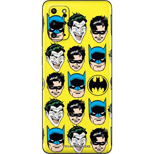 DC Comics Batman Vintage Character Pattern - Joker and Robin Galaxy S20 Plus Skin