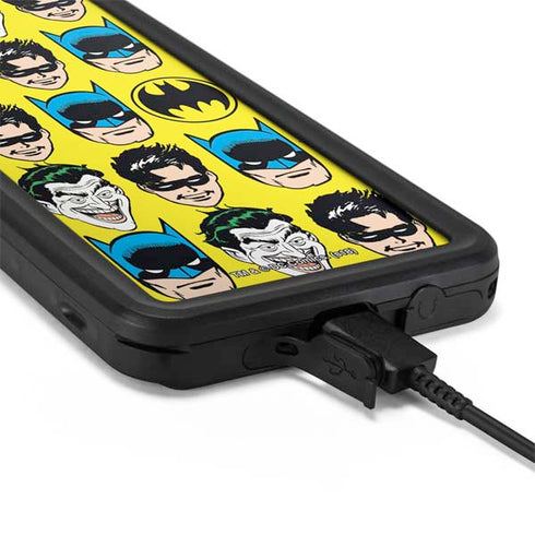 DC Comics Batman Vintage Character Pattern - Joker and Robin Galaxy S20 Plus Waterproof Case