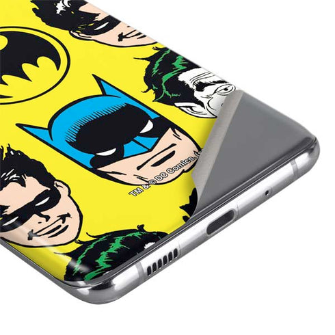 DC Comics Batman Vintage Character Pattern - Joker and Robin Galaxy S20 Ultra 5G Skin