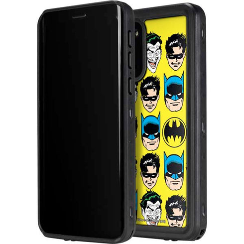 DC Comics Batman Vintage Character Pattern - Joker and Robin Galaxy S20 Waterproof Case