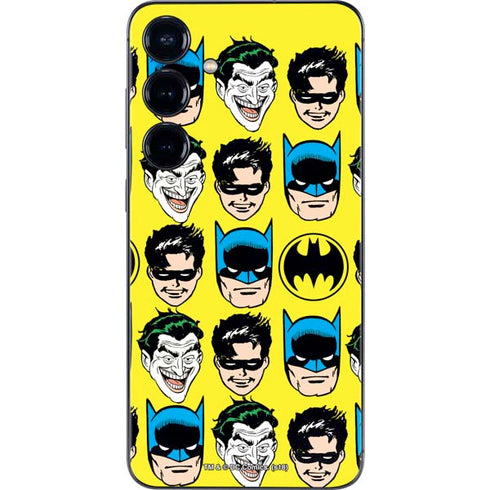 DC Comics Batman Vintage Character Pattern - Joker and Robin Galaxy S24 Skin