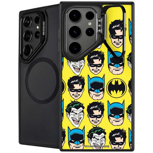 DC Comics Batman Vintage Character Pattern - Joker and Robin Galaxy S26 Ultra Kickstand Case