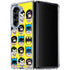 DC Comics Batman Vintage Character Pattern - Joker and Robin Galaxy Z Fold5 5G Clear Case