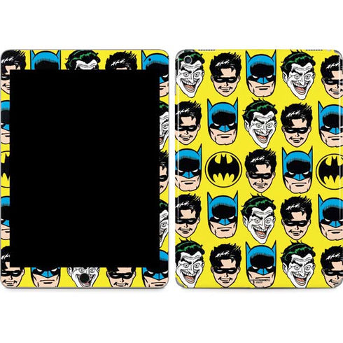 DC Comics Batman Vintage Character Pattern - Joker and Robin iPad Skins