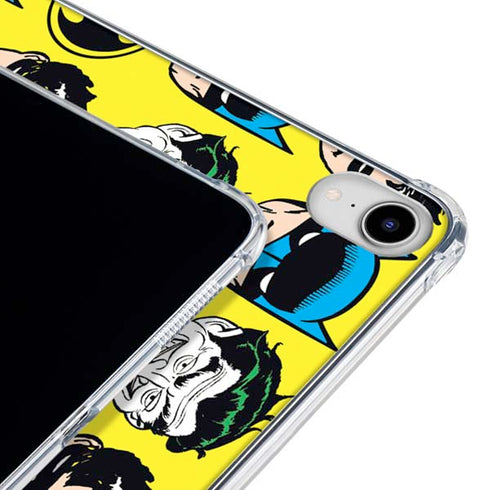 DC Comics Batman Vintage Character Pattern - Joker and Robin iPad 11th Gen (2025) Clear Case