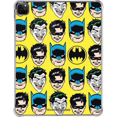 DC Comics Batman Vintage Character Pattern - Joker and Robin iPad Pro 11in (2024) Clear Case