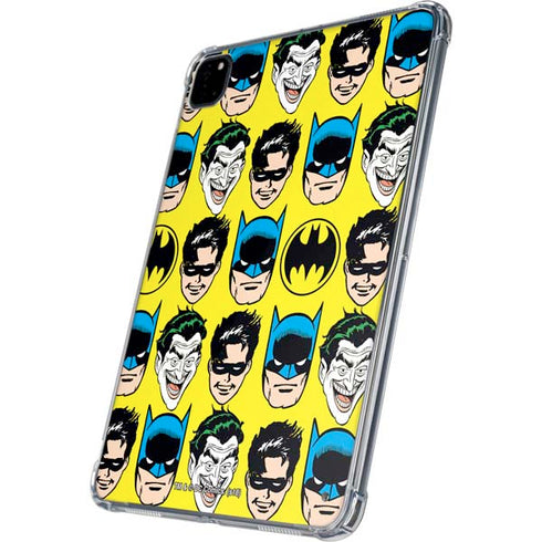 DC Comics Batman Vintage Character Pattern - Joker and Robin iPad Pro 11in (2024) Clear Case