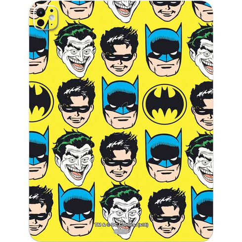 DC Comics Batman Vintage Character Pattern - Joker and Robin iPad Pro 13in M4 (2024) Skin