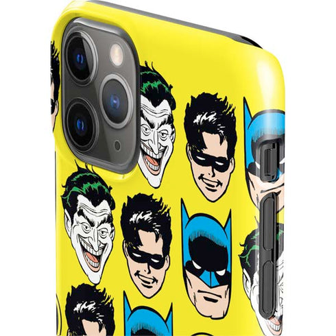 DC Comics Batman Vintage Character Pattern - Joker and Robin iPhone 11 Pro Lite Case