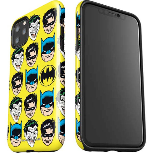 DC Comics Batman Vintage Character Pattern - Joker and Robin iPhone 11 Pro Max Impact Case