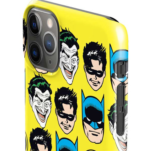 DC Comics Batman Vintage Character Pattern - Joker and Robin iPhone 11 Pro Max Lite Case
