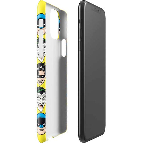 DC Comics Batman Vintage Character Pattern - Joker and Robin iPhone 11 Pro Max Lite Case