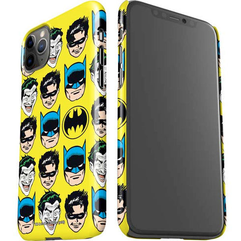 DC Comics Batman Vintage Character Pattern - Joker and Robin iPhone 11 Pro Max Lite Case