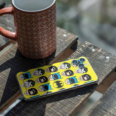 DC Comics Batman Vintage Character Pattern - Joker and Robin iPhone 11 Pro Skin