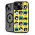 DC Comics Batman Vintage Character Pattern - Joker and Robin iPhone 15 Plus Kickstand Case