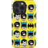 DC Comics Batman Vintage Character Pattern - Joker and Robin iPhone 15 Pro Impact Case