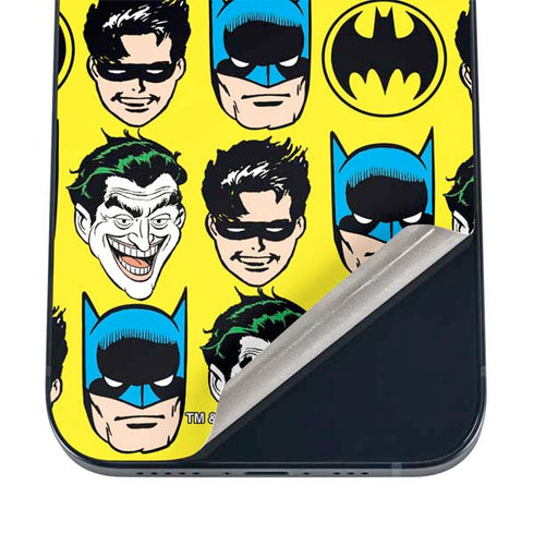 DC Comics Batman Vintage Character Pattern - Joker and Robin iPhone 16 Skin