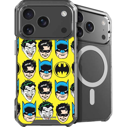 DC Comics Batman Vintage Character Pattern - Joker and Robin iPhone 18 Pro Max MagSafe Case