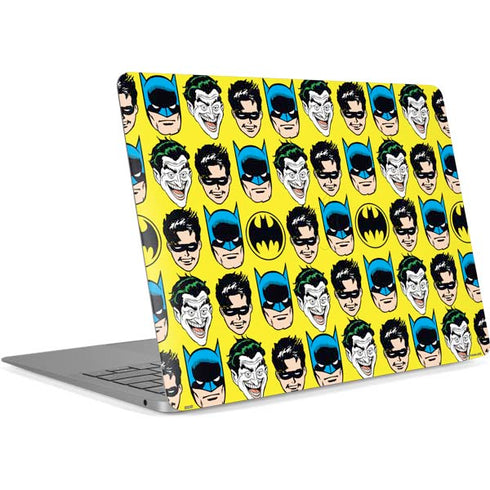 DC Comics Batman Vintage Character Pattern - Joker and Robin Apple MacBook Air Skin