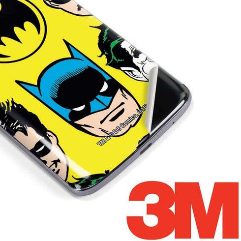 DC Comics Batman Vintage Character Pattern - Joker and Robin Moto E5 Plus Skin