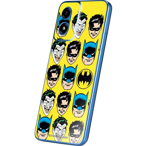 DC Comics Batman Vintage Character Pattern - Joker and Robin Moto G Play 4G (2024) Skin