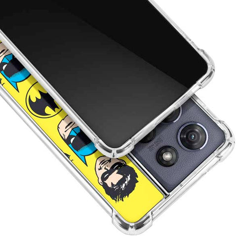 DC Comics Batman Vintage Character Pattern - Joker and Robin Moto G Play 5G (2025) Clear Case