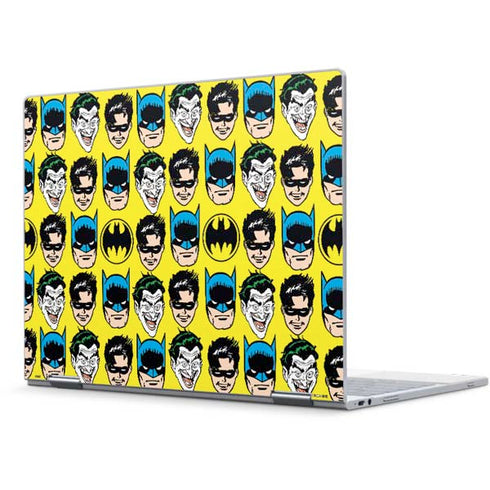 DC Comics Batman Vintage Character Pattern - Joker and Robin Pixelbook Skin