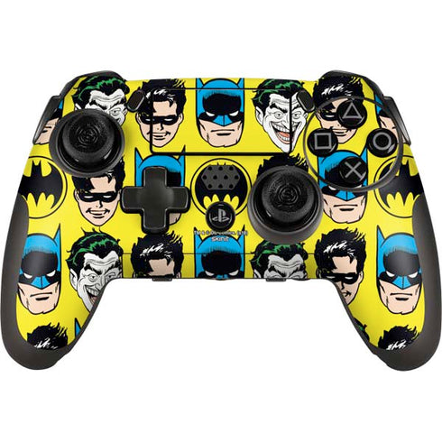 DC Comics Batman Vintage Character Pattern - Joker and Robin PlayStation Scuf Vantage 2 Controller Skin