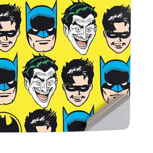 DC Comics Batman Vintage Character Pattern - Joker and Robin PS5 Pro Disk Console Skin