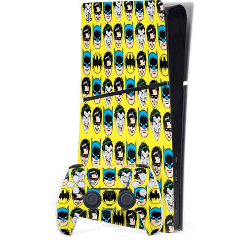DC Comics Batman Vintage Character Pattern - Joker and Robin PlayStation PS5 Skins