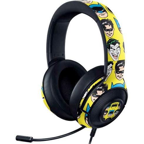 DC Comics Batman Vintage Character Pattern - Joker and Robin Razer Kraken X Skin