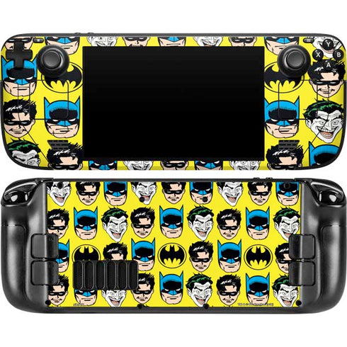 DC Comics Batman Vintage Character Pattern - Joker and Robin Steam Deck Handheld Gaming Computer OLED Skin