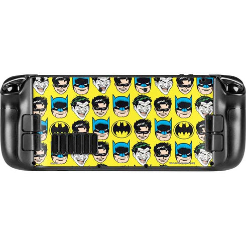 DC Comics Batman Vintage Character Pattern - Joker and Robin Steam Deck Handheld Gaming Computer Skin