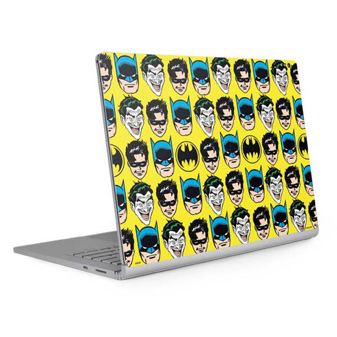 DC Comics Batman Vintage Character Pattern - Joker and Robin Surface Book 2 15in Skin