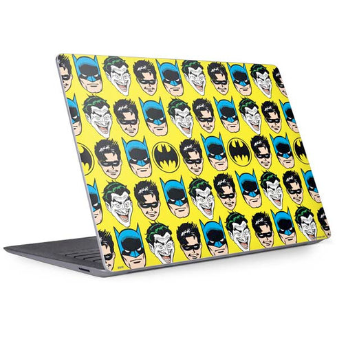DC Comics Batman Vintage Character Pattern - Joker and Robin Surface Laptop 3 13.5in Skin