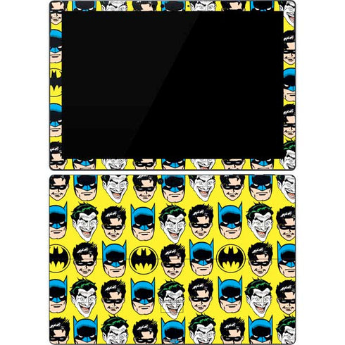 DC Comics Batman Vintage Character Pattern - Joker and Robin Surface Pro 7 Skin
