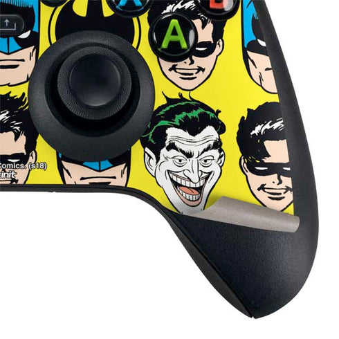 DC Comics Batman Vintage Character Pattern - Joker and Robin Xbox Series X Controller Skin