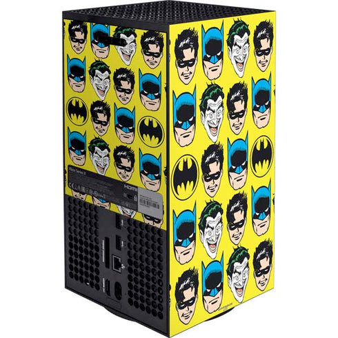 DC Comics Batman Vintage Character Pattern - Joker and Robin XBox Series X Digital Edition Bundle Skin