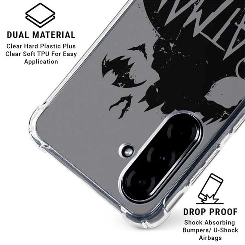 DC Comics Batman Silhouette Art Galaxy A36 5G Clear Case