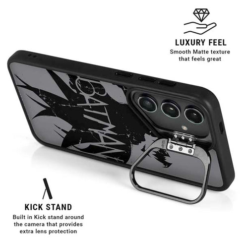 DC Comics Batman Silhouette Art Galaxy S25 Kickstand Case