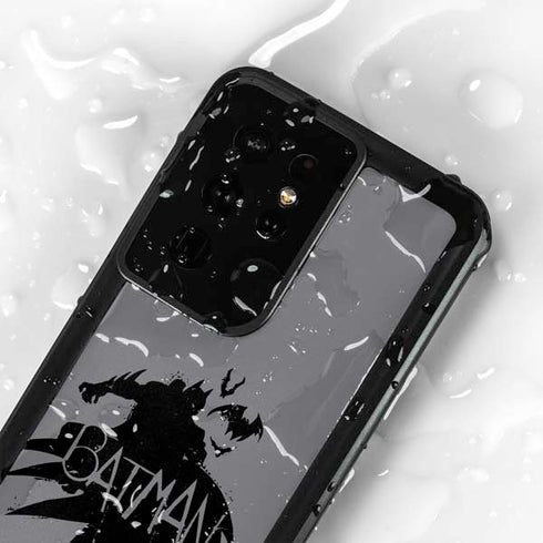 DC Comics Batman Silhouette Art Galaxy S24 Ultra Waterproof Case