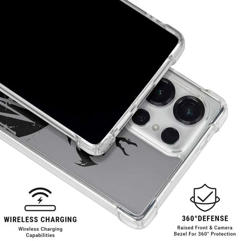 DC Comics Batman Silhouette Art Galaxy S25 Ultra Clear Case