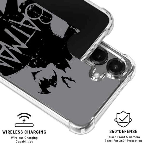 DC Comics Batman Silhouette Art Galaxy S26 Plus Clear Case