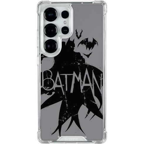 DC Comics Batman Silhouette Art Galaxy S26 Ultra Clear Case