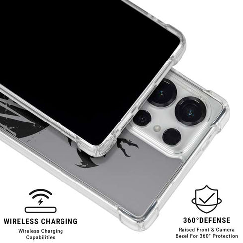 DC Comics Batman Silhouette Art Galaxy S26 Ultra Clear Case