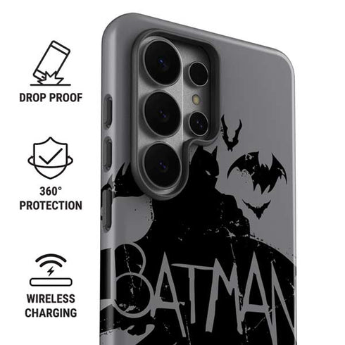DC Comics Batman Silhouette Art Galaxy S26 Ultra Impact Case