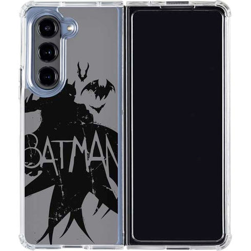 DC Comics Batman Silhouette Art Galaxy Z Fold5 5G Clear Case