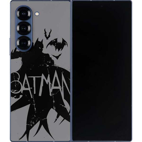 DC Comics Batman Silhouette Art Galaxy Z Fold6 Skin