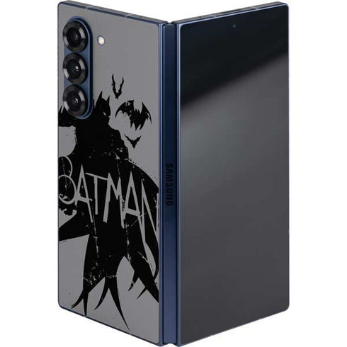 DC Comics Batman Silhouette Art Galaxy Z Fold6 Skin